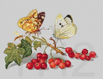 Комплекти за бродерия Butterfly 35-26, комплекти за бродерия на кръстат бод, хлопчатобумажный батист САМ homefun embroidery Shop8 - Изображение 1  
