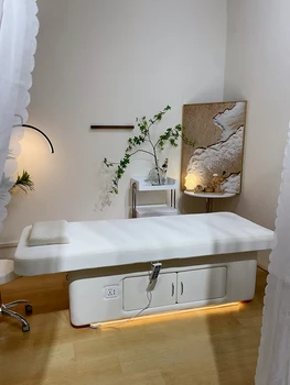 Електрически подвижен латексный салон за красота, специална интелигентна масажът легло за цялото тяло с постоянна температура - Изображение 1  