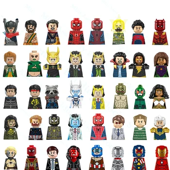 Градивните елементи на Marvel Дэдпул Локи Тор Железния Човек Тухли Фигурки минифигурки модели на супергерои, Детски играчки, подаръци 1 - Изображение 1  