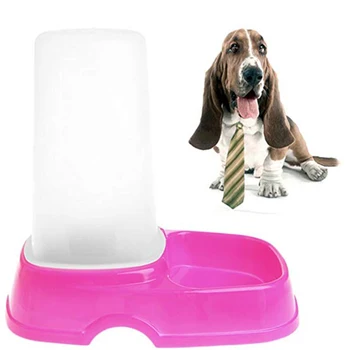 Пластмасов Автоматичен диспенсер за доставяне на вода за домашни любимци, Купа за саморазлива храна за кучета и котки с Голям капацитет, Чиния за хранене - Изображение 2  