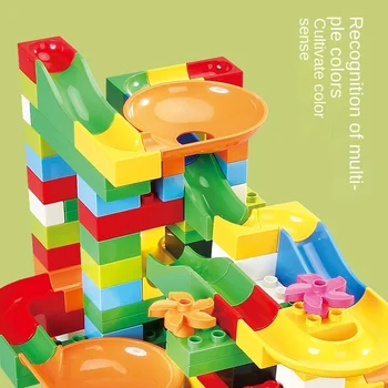 Набор от блокове, тренч, химикалка пътека, малка топка, детски пъзел игра, по-големи частици като строителни блокове, обучение събрана играчка за бебе - Изображение 2  