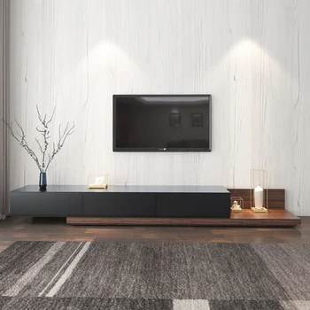 Модерна стойка за телевизор в съвременната скандинавска хол Телевизионен маса Развлекателен шкаф-витрина Muebles Para El Hogar Furniture DWH - Изображение 1  