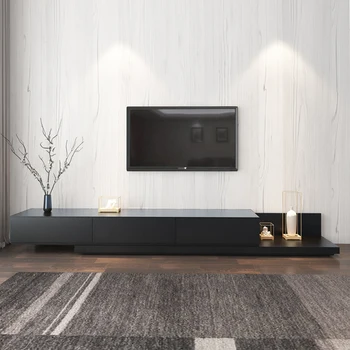 Модерна стойка за телевизор в съвременната скандинавска хол Телевизионен маса Развлекателен шкаф-витрина Muebles Para El Hogar Furniture DWH - Изображение 2  