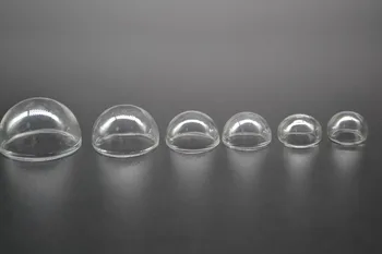 100шт на Едро Полукълбо стъклен купол капак стъклен флакон бутилка с полукръгла глобус балон за стабилизиране на параметрите на бижута, аксесоари, подаръци - Изображение 1  