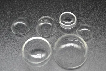 100шт на Едро Полукълбо стъклен купол капак стъклен флакон бутилка с полукръгла глобус балон за стабилизиране на параметрите на бижута, аксесоари, подаръци - Изображение 2  