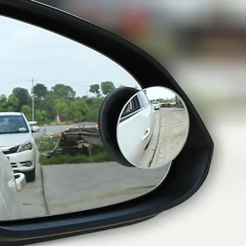 CHIZIYO 2 бр./компл. 50 мм Автомобилни Щори Огледало за Обратно виждане С възможност за Регулиране на 360 Градуса HD Безгранично Кристал Малко Кръгло Огледало - Изображение 1  