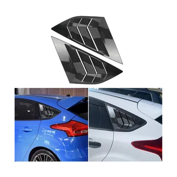 Щори на Задното Странично Стъкло за Хечбек Ford Focus ST и RS MK3 2012-2018 Аксесоари за Покриване на Въздух от Въглеродни Влакна - Изображение 2  