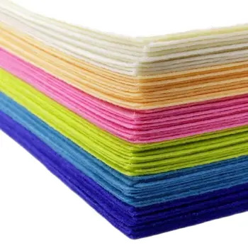 CMCYILING Многоцветен филцови тъкани Лоскутная кърпа, за да работи от полиестер, Пухкава листове - Изображение 1  