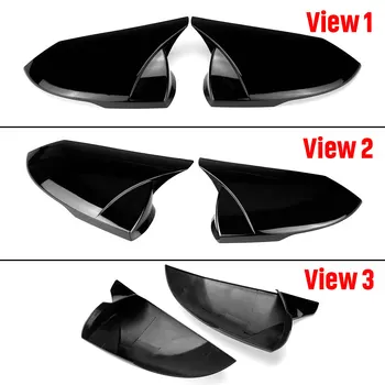 2 елемента Капак Огледала за Обратно виждане на Автомобила За Hyundai Elantra 2016-2022 Странично Крило Капачка Огледало за Обратно виждане Капак на Корпуса Огледала Тапицерия - Изображение 2  
