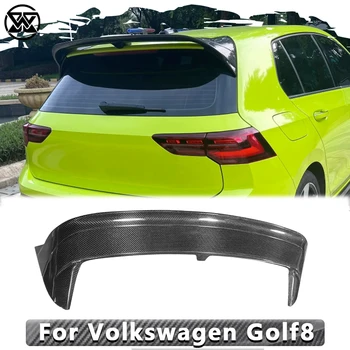 Висококачествен задно крило от въглеродни влакна за Volkswagen Golf 8, авто спойлер, Крило и на Задния капак на багажника, премахване на крайните перки, Актуализиране на - Изображение 1  