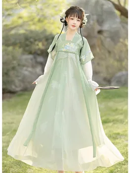 Hanfu Summer Hanbok дамско яке Tang system Qi chest jacketfemale модели на супер Chinese fairy wind оригинален пълен набор от ежедневни - Изображение 1  