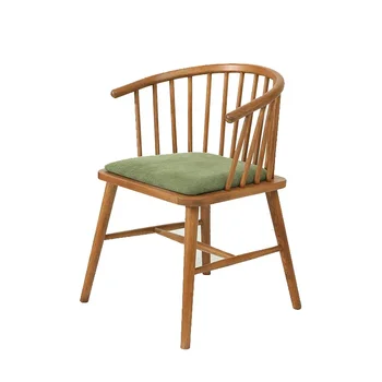 Скандинавски стол Windsor от масивна дървесина, просто хотелски стол, столове за почивка, Офис стол за преговори, походный стол на открито - Изображение 1  