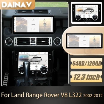 Автомобилно Радио Android 12 AC Панел За Land Range Rover Vouge L322 V8 2002-2012 Мултимедиен плейър GPS Навигация Carplay Главното Устройство - Изображение 1  
