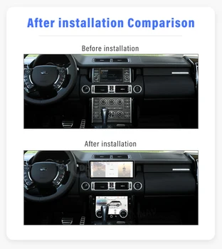 Автомобилно Радио Android 12 AC Панел За Land Range Rover Vouge L322 V8 2002-2012 Мултимедиен плейър GPS Навигация Carplay Главното Устройство - Изображение 2  
