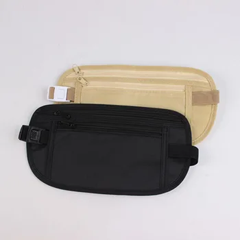 Тъканта, пътна чанта, скрит портфейл, паспорт, пари, чанта към колана си, тънка secret сигурност, полезна пътна чанта за съхранение - Изображение 2  