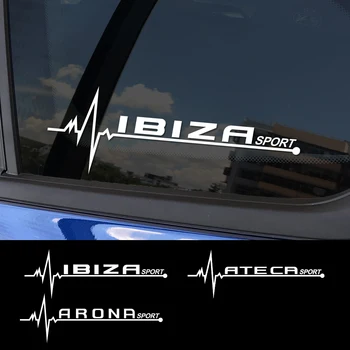 2 бр. За Seat Leon MK3 MK2 Ibiza 6J 6L Ateca Arona Arosa Авто Приказно Стикер Странично Стъкло Vinyl Стикер От PVC Автомобилни Аксесоари - Изображение 2  