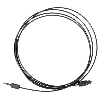 2 м Мини 3,5 мм Plug Цифров Оптичен аудио кабел SPDIF Оптоволоконная Линия - Изображение 1  