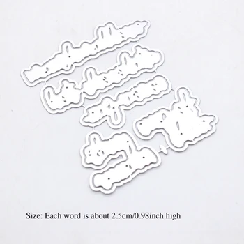 ZFPARTY бяла ружа Sentiments на Щанци за рязане на метал, шаблони за scrapbooking, декоративно щамповане, хартиени картички 