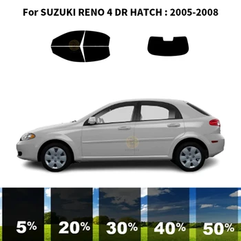 Предварително обработена нанокерамика, комплект за UV-оцветяването на автомобилни прозорци, фолио за автомобилни стъкла за SUZUKI RENO 4 DR HATCH 2005-2008 - Изображение 1  