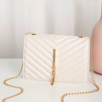 Ново записване, модни дамски малка чанта през рамо, чанта-месинджър от изкуствена кожа, чанта, портфейл, лятна чанта за жени - Изображение 1  