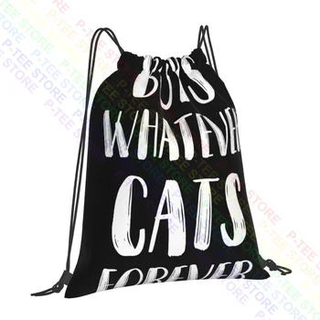 Момчета каквото и Котки Завинаги Забавни чанти за любителите на котки на съвсем малък Спортна чанта Реколта чанта за плуване гимнастки за бягане на открито - Изображение 1  