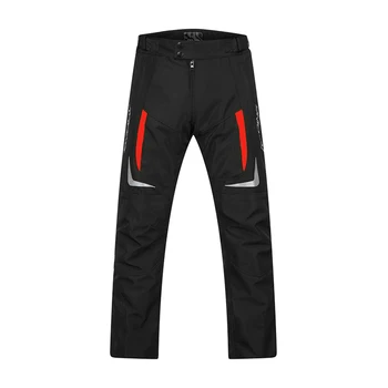 Мотоциклетни панталони FEHER, мъжки мотоциклетни панталони за мотокрос, защитни панталони с висока проходимост, ежедневни панталони за каране на мотоциклет, черни - Изображение 1  