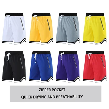 Модни баскетболни спортни панталони, спортни панталони, мъжки летни дишащи бързо съхнещи капри свободно, намаляване на фините модни панталони - Изображение 1  
