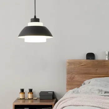 Окачен лампа Nordic LED в минималистичен стил с една глава Macaron за хол, спалня, ресторант, хотелски офиси, вътрешни декоративни осветителни тела - Изображение 2  
