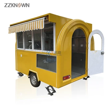 Fast Street Електрическа мобилни количка за хранене Автобус Вендинг машина Поцинкована ремарке за превоз на хранителни продукти за продажба Ресторант Foodtruck - Изображение 2  