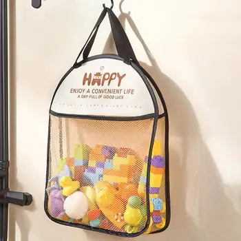 Просторен пыленепроницаемый органайзер, водоустойчива мрежа подвесная чанта за организиране баня, удобен органайзер за съхранение на чорапи и играчки - Изображение 1  