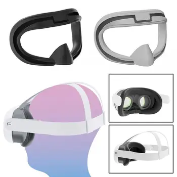 Силиконова маска за лице, очила за виртуална реалност Oculus Meta Quest 3, Дишаща устойчива на плъзгане възглавница за лице Meta Quest 3, аксесоари за виртуална реалност - Изображение 1  