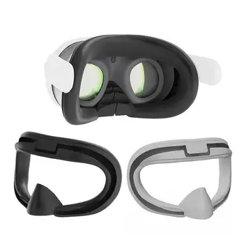 Силиконова маска за лице, очила за виртуална реалност Oculus Meta Quest 3, Дишаща устойчива на плъзгане възглавница за лице Meta Quest 3, аксесоари за виртуална реалност - Изображение 2  