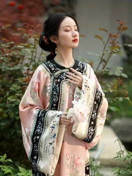 Рокля Чонсам с флорални принтом, винтажное рокля-ципао с яка-часова китайски стил, дамски дрехи - Изображение 1  