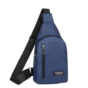 Мъжки отличителни чанти, ежедневни поясная чанта, малка чанта за носене на кратки пътувания, мъжки водоустойчива чанта през рамо, найлонови торбички - Изображение 1  
