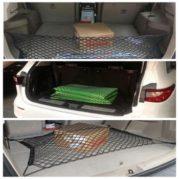 Авто органайзер-мрежа за стоки универсална за съхранение, подреждане на облегалката на задната седалка, прибиране на реколтата, автоаксесоари, мрежа, преносими чанти за пътуване - Изображение 2  