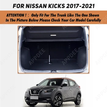 Подложка в багажника на колата за Nissan Ритници 2017 2018 2019 2020 2021 Автомобилни Аксесоари, Поръчка на интериор на Автомобил - Изображение 2  