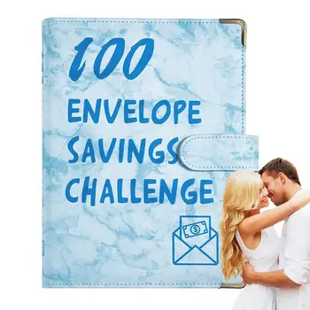 100 Пликове в корици задачи за икономии конвертами от Пзр на книга с твърди корици за икономии и Бюджетна папка за спестяване на 5 05 - Изображение 1  