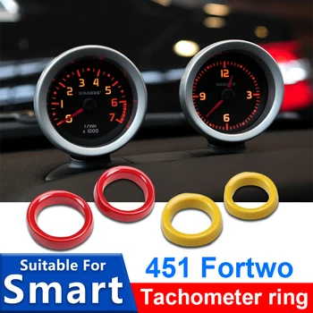 Декоративно пръстен на автомобилния Тахиметър 2 бр за Smart Brabus 451 Fortwo, капак, оборотомер на арматурното табло, Аксесоари за модификация на автомобила - Изображение 1  