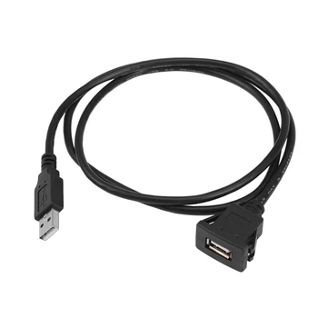 2X автомобили таблото с вълни на определени конектор USB между мъжете и контакти, удлинительный кабел 1 м - Изображение 1  
