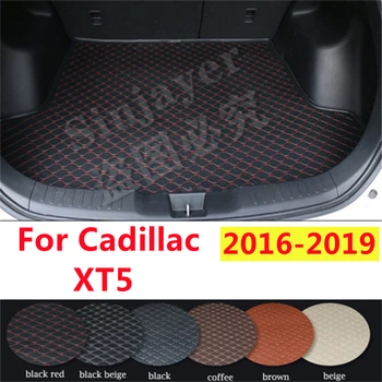 Подложка за багажник на кола SJ, изработени по поръчка за Cadillac XT5 2019 2017 2018 2016 г. съобщение, авто заден багажник, карго подложка за килима, протектор - Изображение 1  