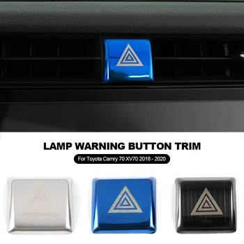 Авариен прекъсвач лампа за аварийно осветление на автомобила, предупредителен бутон, стикери накладку, аксесоари за интериор на Toyota Camry 70 XV70 2018 - 2020 г. - Изображение 2  