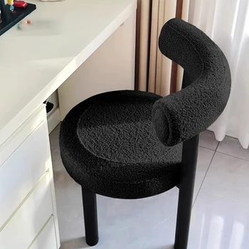 Луксозни подови трапезни столове от метал С модерен дизайнерски акцент, трапезни столове за суета, комплекти мебели за хола Sedie Da Pranzo - Изображение 2  