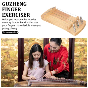 Лесен за използване инструмент за тренировка на пръстите Guzheng Инструмент за засилване на пръстите на Средство за упражняване на аппликатуры за начинаещи Симулатор за пръстите - Изображение 2  