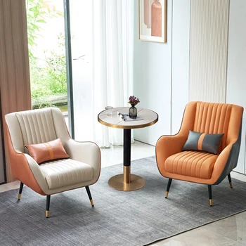 Дизайнерски грим Столове за хол Луксозно дизайнерско кресло за отдих, Спалня обзаведени с мебели за почивка - Изображение 1  