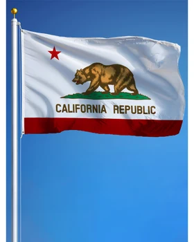 60x90 см, 90x150 см, гоблен с флага Калифорния - Изображение 1  
