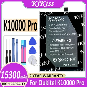 KiKiss 15300mAh K 10000 Pro Батерия За Телефона Oukitel K10000 Pro K10000Pro Високо Качество Battryia + Комплект Инструменти За Ремонт - Изображение 1  