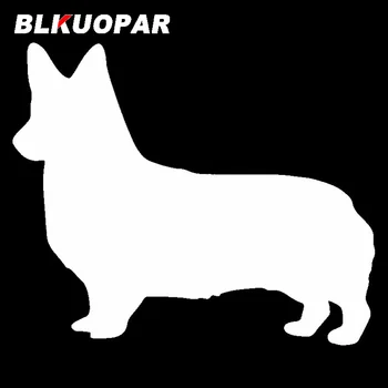 BLKUOPAR Стикер За Автомобил С Кучето Corgi, Индивидуалност, Устойчиво На Надраскване Стикер, Водоустойчив Прозорец, Хладилник, Мотоциклет, Защита на Вратата на Колата - Изображение 2  