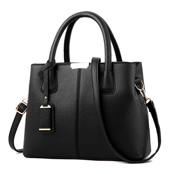 Реколта дамски чанти от изкуствена кожа, дамски чанти-незабавни посланици, дизайнерска чанта през рамо, Бостонские чанти за ръце, горещо разпродажба - Изображение 1  