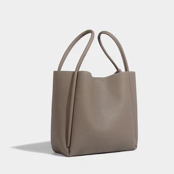 Композитни чанта през рамо от кофа за жени, луксозни дизайнерски чанти и портмонета 2023, новост в модата, чанта-месинджър от изкуствена кожа на рамото - Изображение 2  