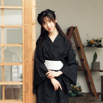 Японското Модно Кимоно За жени, Традиционен колан за роба Юката, на Културната градинска облекло Гейша-самурай, за да снимам, Карнавал - Изображение 1  